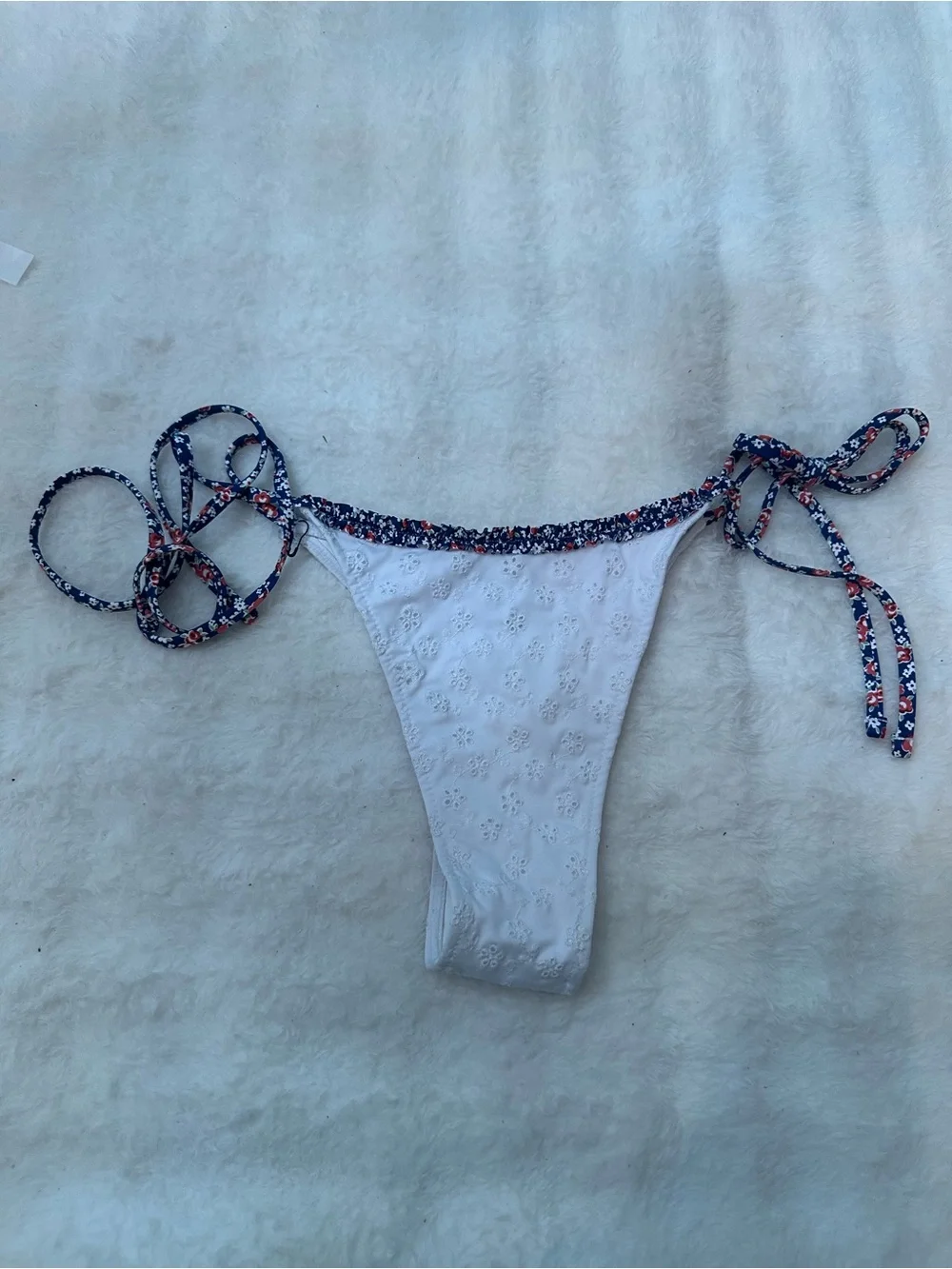 New! Frankie's Bikinis Garden Eyelet Divine Skimpy Bikini Bottom 39322